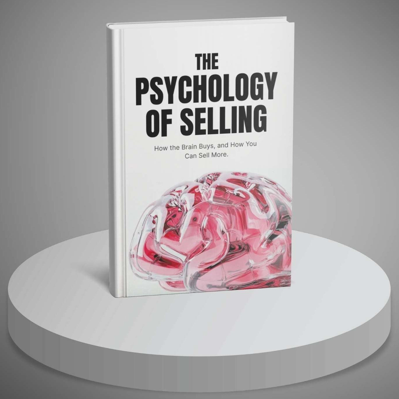 Book titled 'The Psychology of Selling' on a gray background
